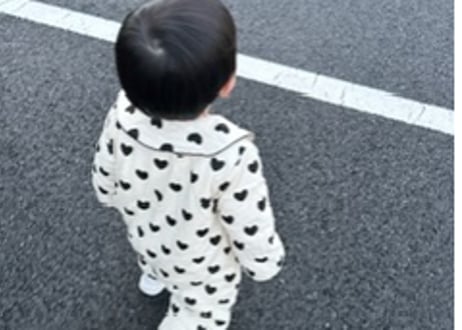 ハート柄ふわふわジャンプスーツ66〜100