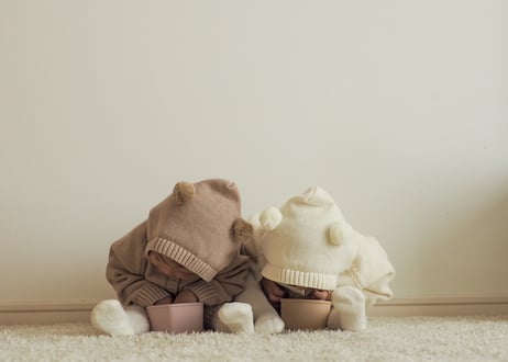 くまさんニットロンパース🧸66〜90一部即納