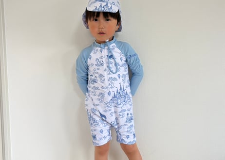 トワルドジュイUV水着/帽子セット73〜110即納