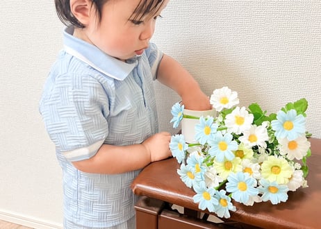 襟付き編み込み風セットアップ73〜100