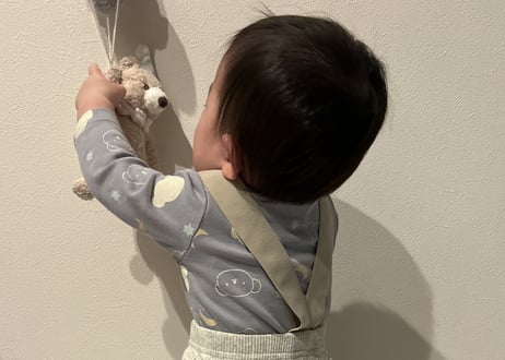 ツートンニットサロペット✴︎66〜100