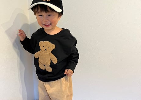 くまちゃん刺繍cottonキャップ🧸kids〜ママ