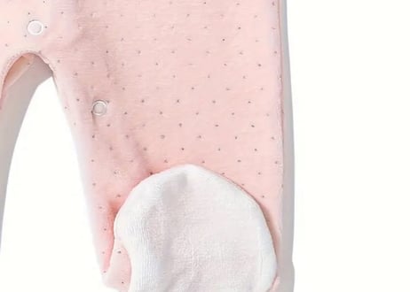 うさちゃん刺繍足つきロンパース🐰50〜73