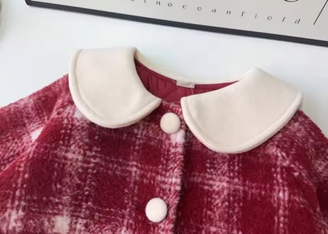 襟付きレッドツートンコート90〜140