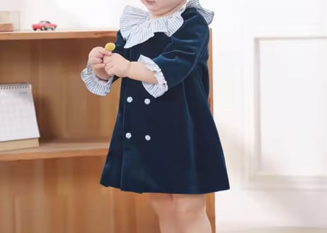ピエロカラーベロアワンピース90〜120