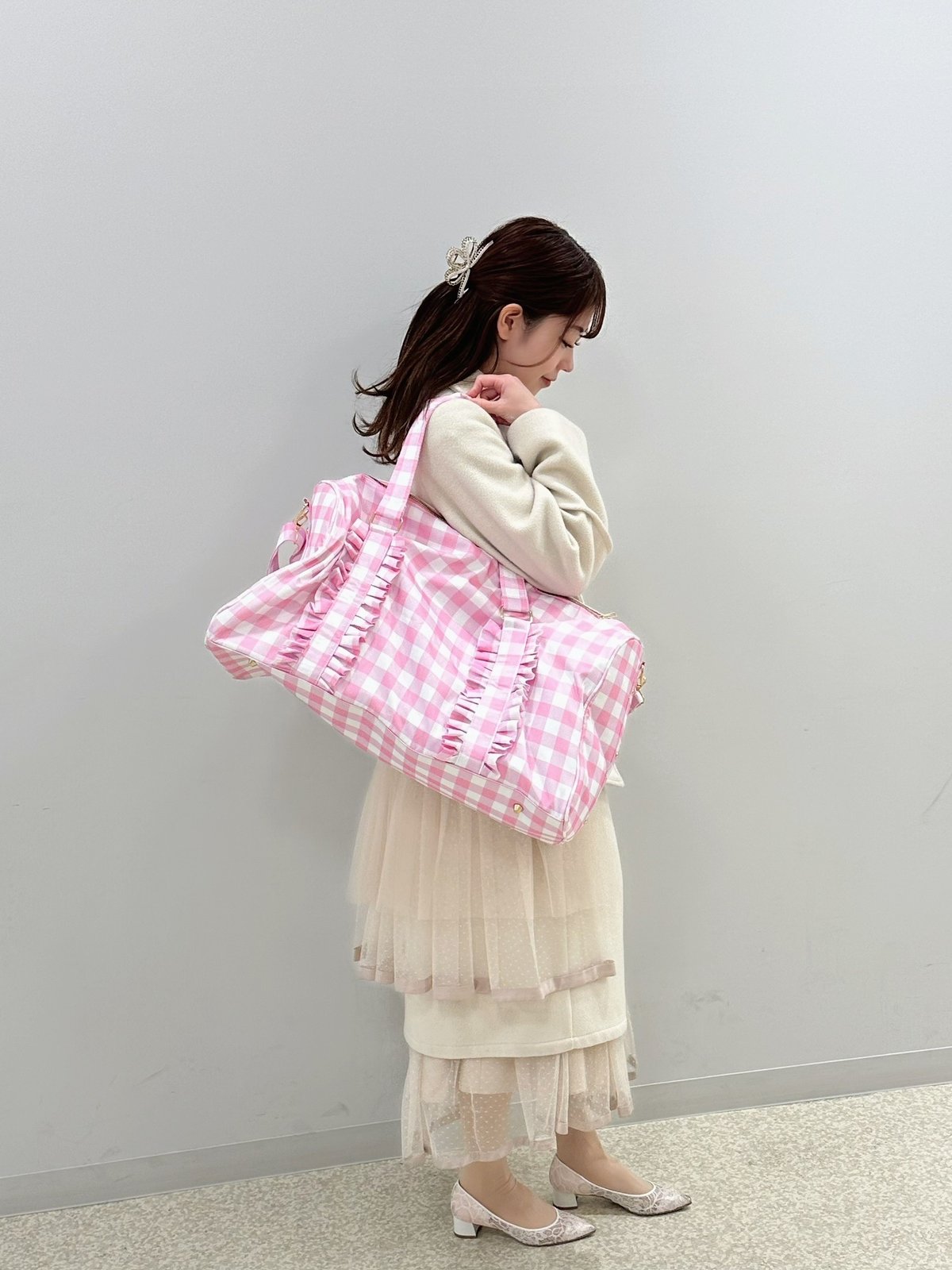 ギンガムチェック2wayマザーズバック | Prince