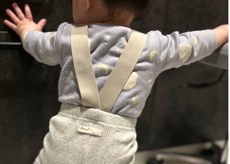 ツートンニットサロペット✴︎66〜100