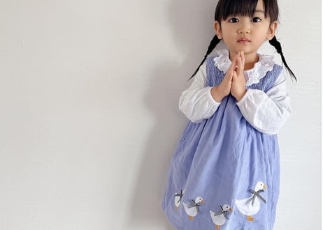 あひるの親子ワンピースセット🪿🩵90〜140