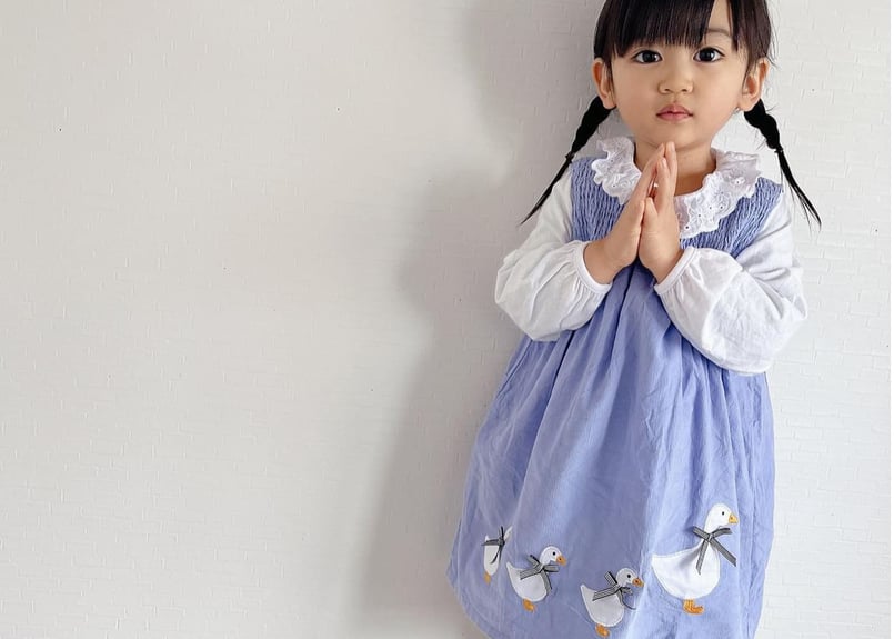 あひるの親子ワンピースセット🪿🩵90〜140 | Prince