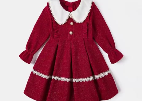 レッドパールXmasワンピース90〜150