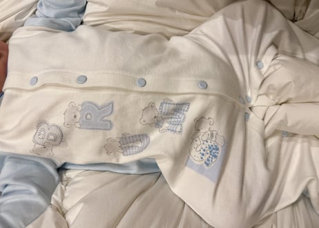 ツートン足つきcottonロンパース♡各種♡新生児〜73