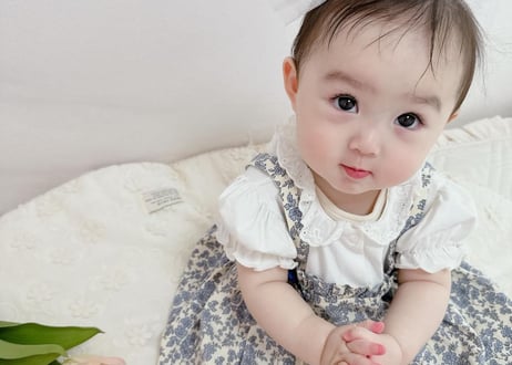 花柄チュールロンパース59〜90