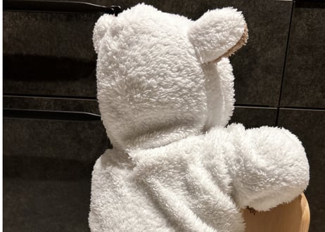 もこもこ足付きジャンプスーツ新生児〜80