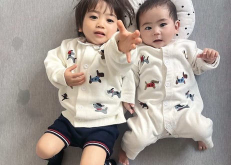 テリア刺繍カーディガン73〜100