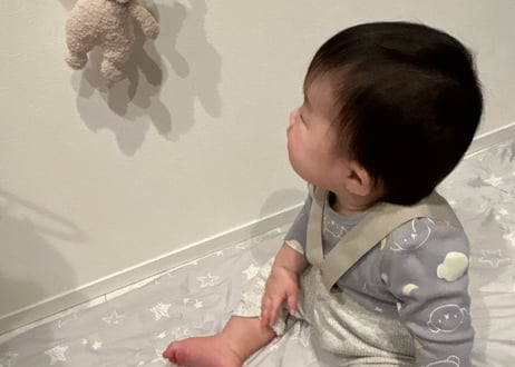 ツートンニットサロペット✴︎66〜100