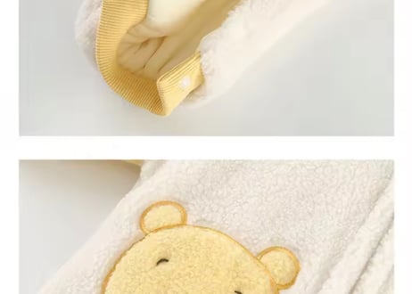 プーさんもこもこ着ぐるみロンパース66〜90