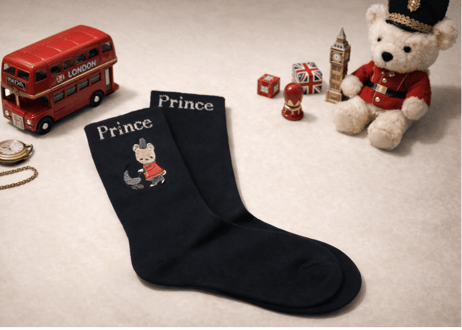 プリスくん刺繍ハイソックス靴下１〜４歳［即納］