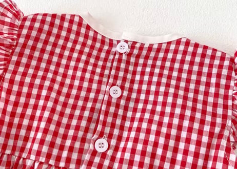 いちごギンガムチェックロンパースセット🍓66〜90