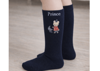 プリスくん刺繍ハイソックス靴下１〜４歳［即納］