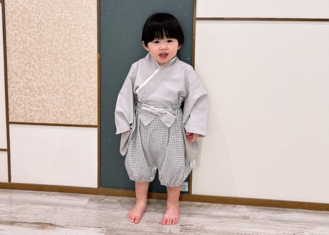 和風パステルベビー袴70〜90