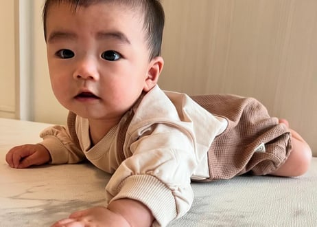 ダルマオール風ワッペンベアロンパース66〜90🧸