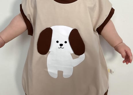 わんわんだるまロンパース🐶66〜90