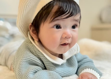 襟付きパステルBabyニット59〜74