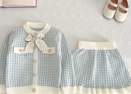 レースリボンニットセットアップ🎀90〜130
