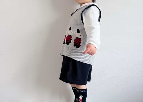 プリスくん兵隊コットンベスト80〜130(即納)