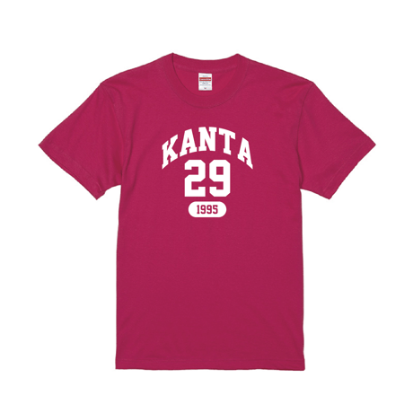 【受注】背番号&背ネーム カレッジロゴTシャツ