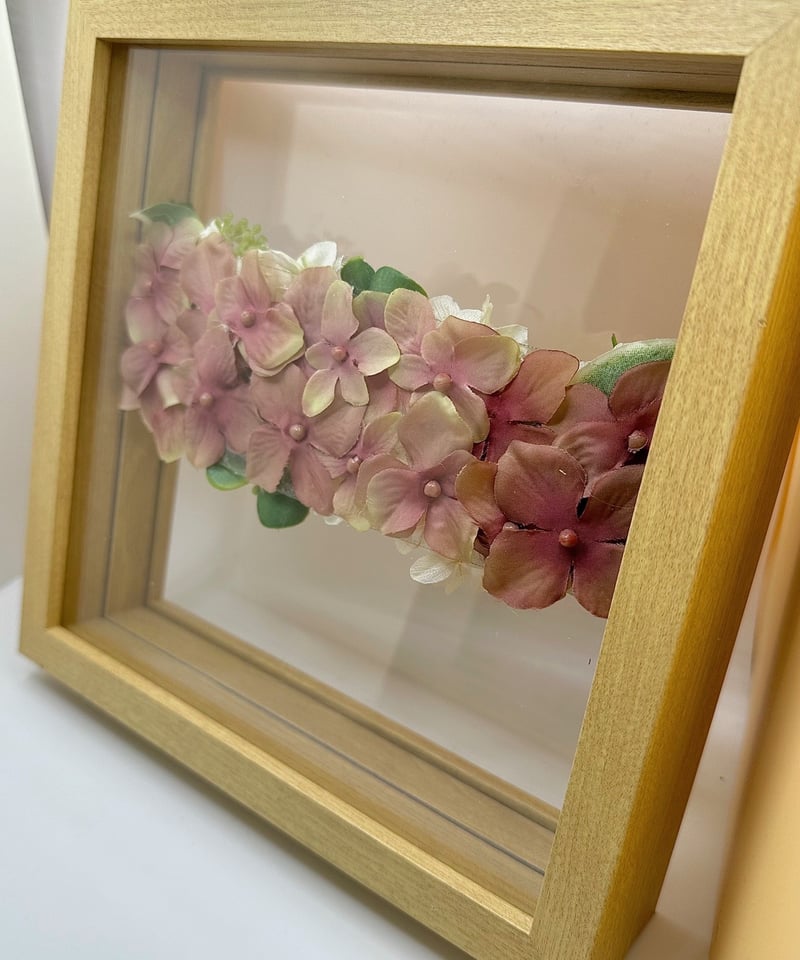 プリザーブドフラワー　ラウンドガラス☆アレンジ　ギフトケース付き プリザーブドフラワー 和風 ガラスドーム ケース入り かわいい ガラス