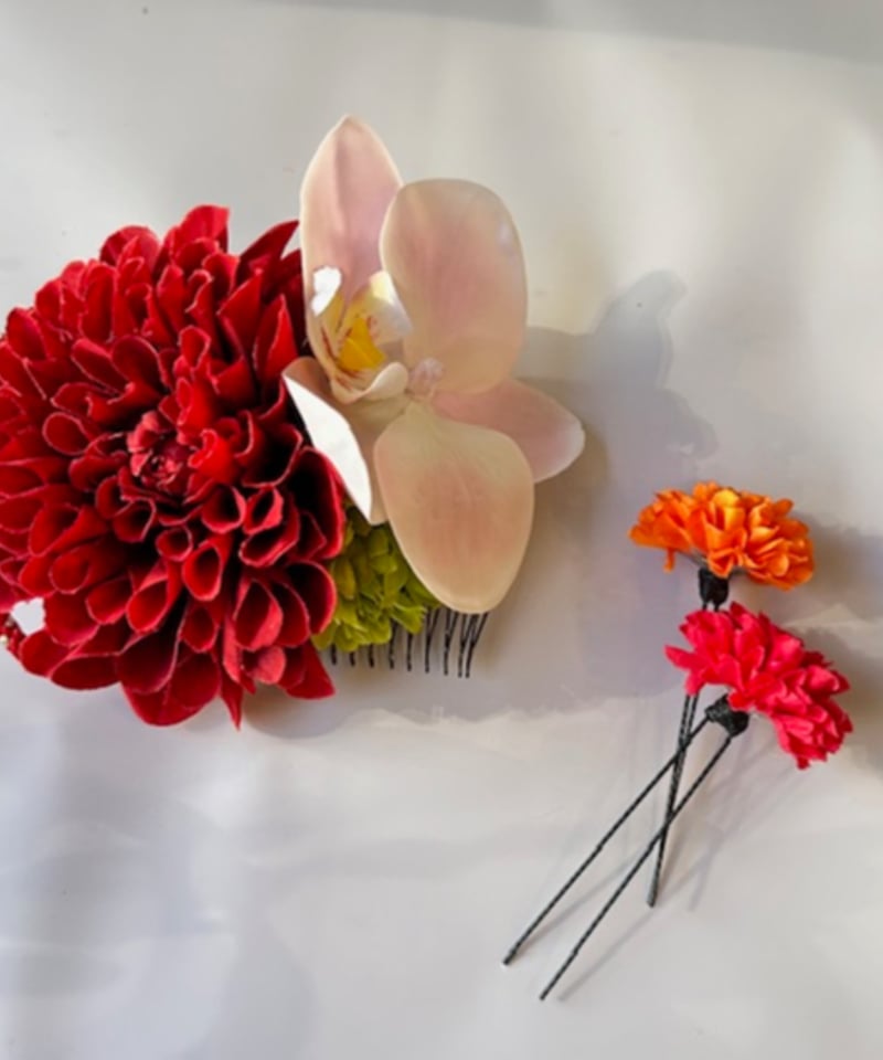 人気 ドライフラワー ヘアアクセサリー 赤 手作り 造花飾り紐 ダリア 髪飾り Amazon | [JZOON] 7色展開 ドライフラワー 髪飾り ダリア 造花