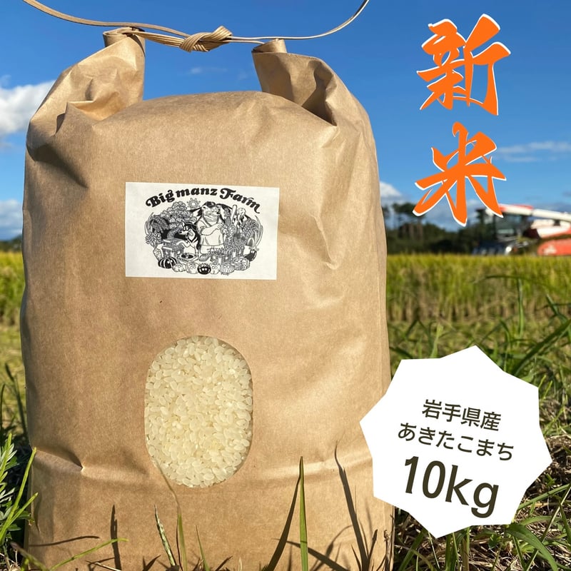 2023年産 岩手県産 あきたこまち 新米 通常価格5kg ¥2900→¥2500 | Big