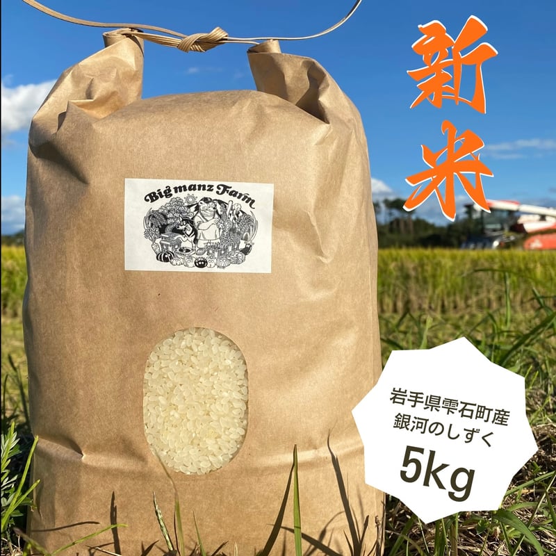 2023年産 岩手県産 銀河のしずく 新米 通常価格5kg ¥3200→¥3000