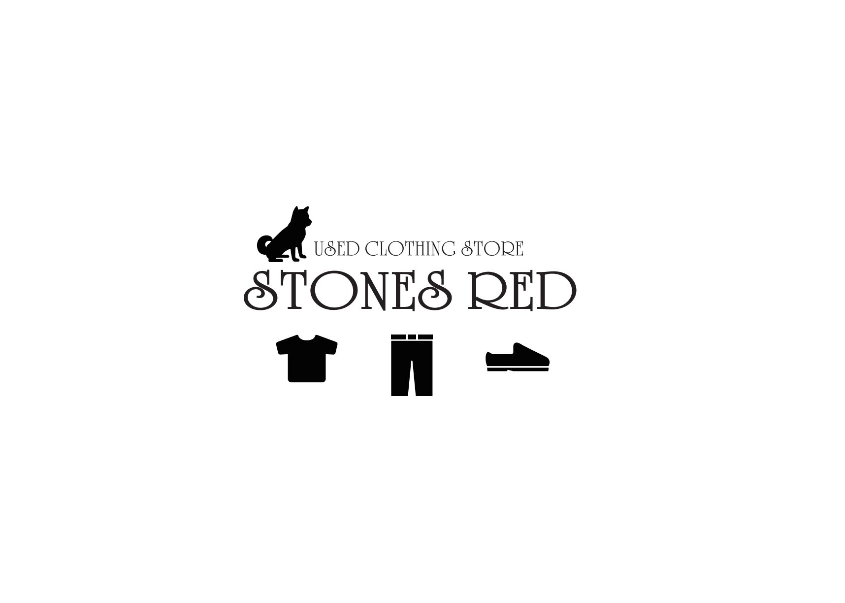 USED CLOTHING STORE STONES RED