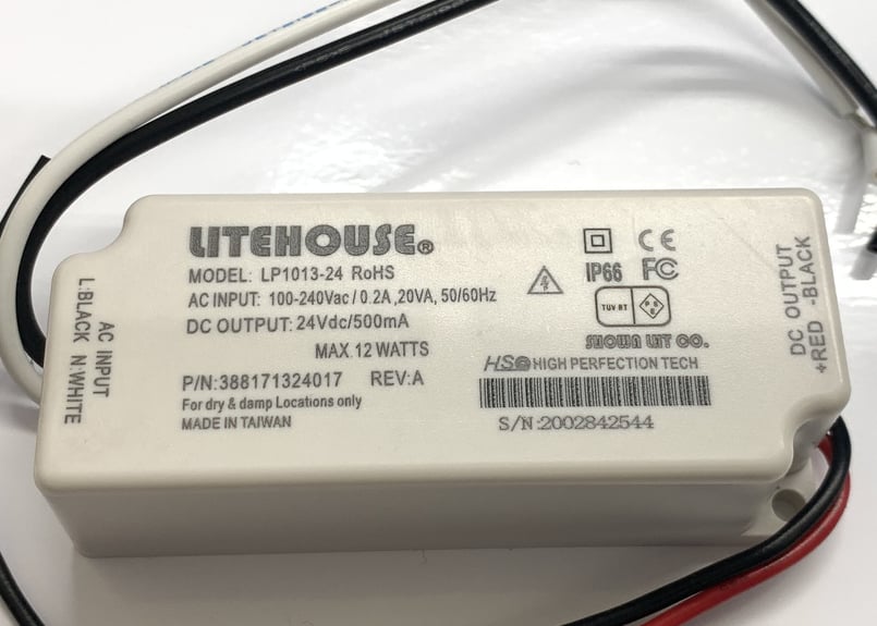 LP1013-24(SHOWA LHT製)｜ACDC LED電源｜12W・定電圧24V｜IP6