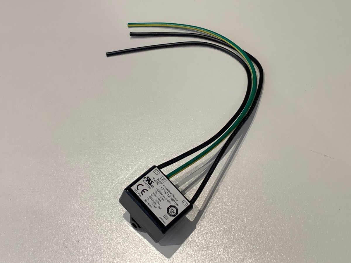 雷サージ 対策品 LT-C12G801W 音羽電機 装置用SPD 単相2線 雷サージ 対策品 LT-C12G801W 音羽電機 装置用SPD 単相2線