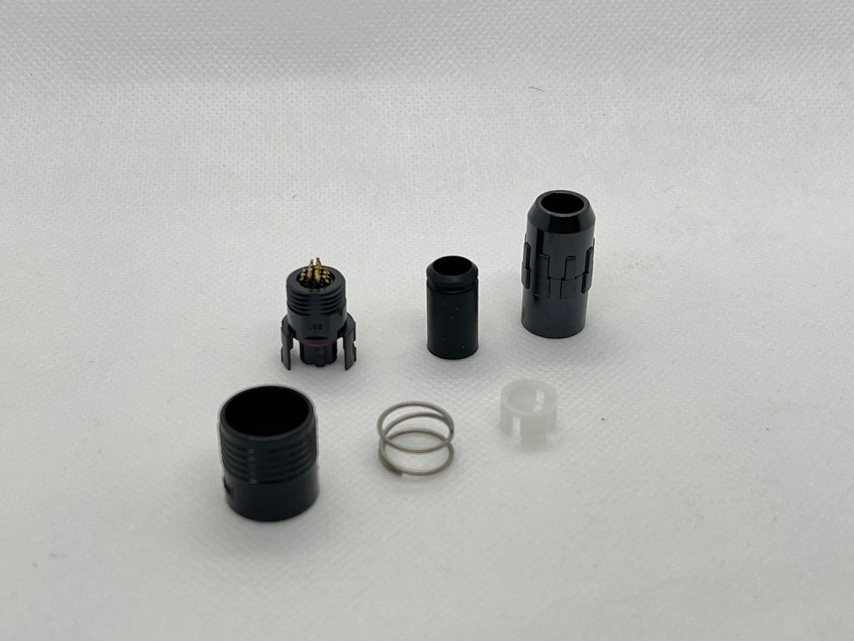 小型防水コネクタ HR30-7P-12S(71) 12極プラグ メス端子 はんだタイプ