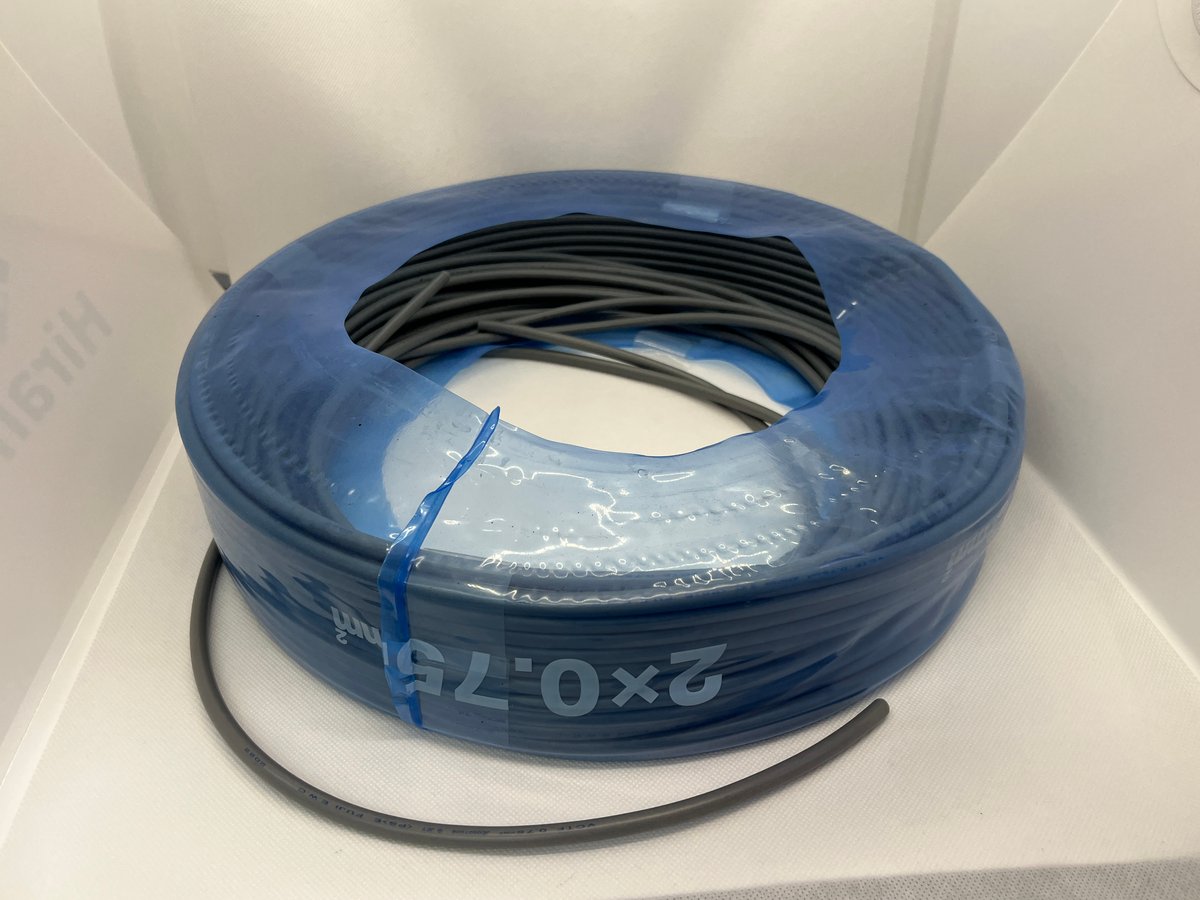 VCTF0.75-2C 2箱　200m 在庫処分】VCTF0.75㎟・2芯（ケーブル長：10m）| 富士電線工業製