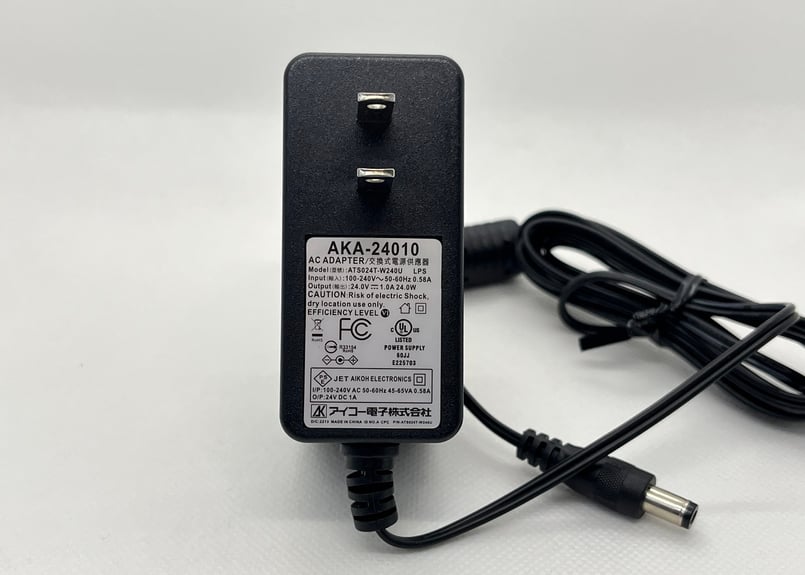 ACDCアダプタ電源 24W 24V1A AKA-24010 PSE アイコー電子 |