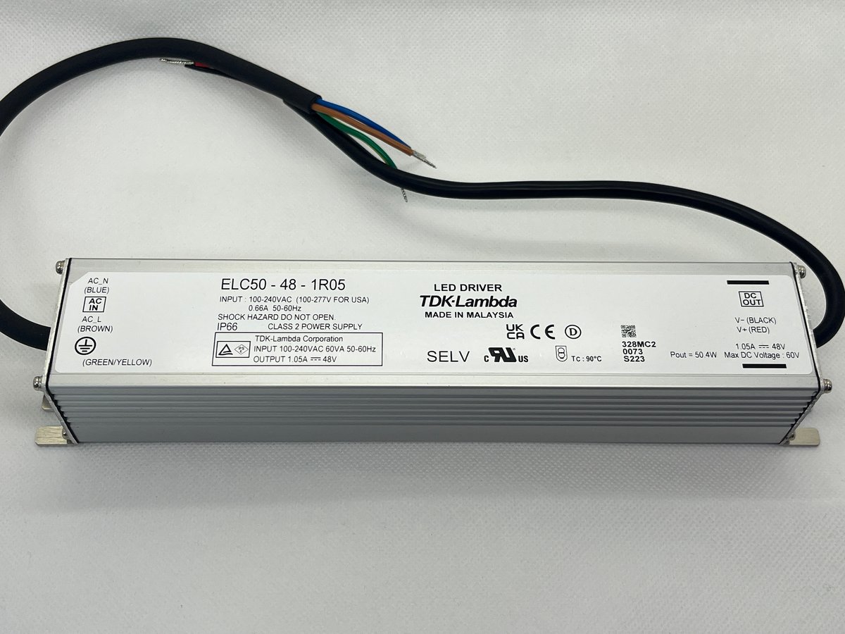 在庫限り・代替品も紹介】 ELC50-48-1R05(TDKラムダ製) | ACDC電源｜5