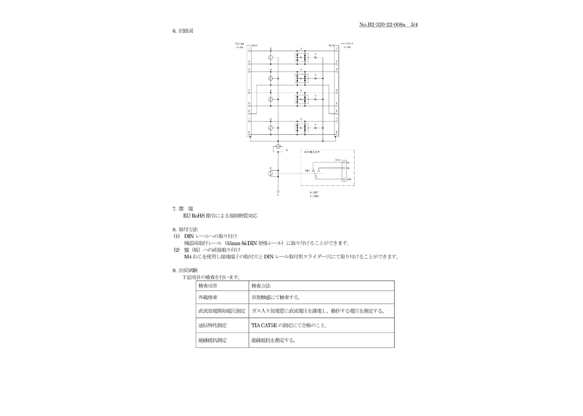 OLA-CAT5ES (音羽電機工業製) 【価格19,900円(税込)】 雷プロテクタ