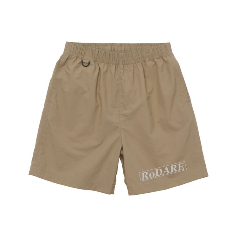 RoDARE ロディア LOGO ナイロンショートパンツ(rdr-0002-bei RoDARE ロディア LOGO ナイロンショートパンツ(rdr-0002-bei