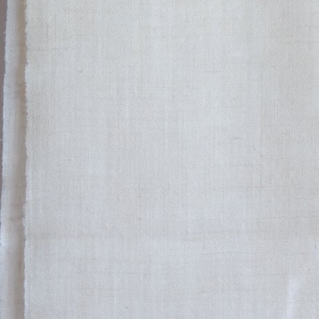 パシュミナ　ストール　手織り　約70×200cm　約80g　ナチュラルホワイト