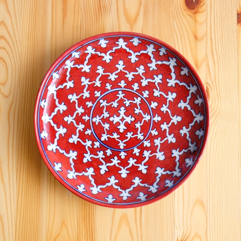 デフルト36センチ飾り皿 アンティーク デルフト 美術品 深皿 飾り皿