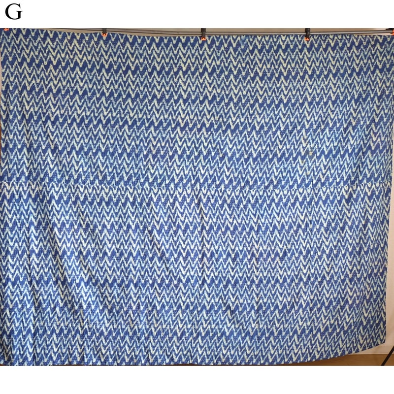 インド綿 グドリ パッチワーク 刺し子刺繍 ブロックプリント マルチ