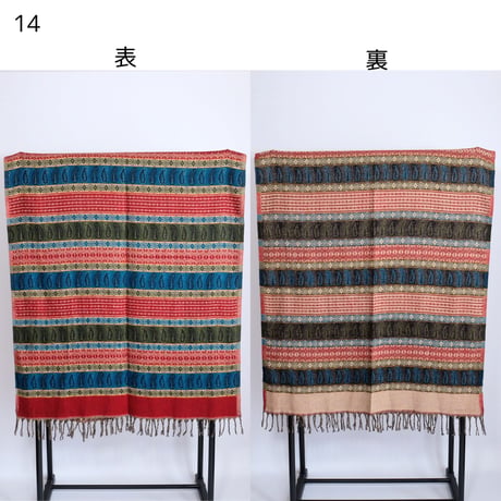 ヤクウール　ショール　ブランケット　約90×200cm　10種類　11-20
