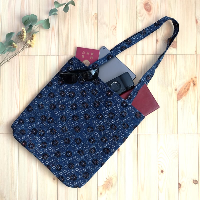 トートバッグ dopタンバリン インディゴ トートバッグ dopタンバリン