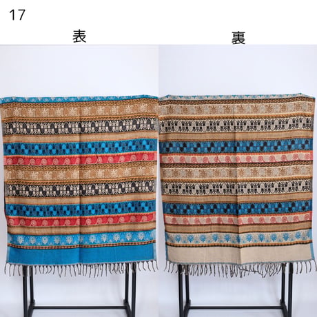 ヤクウール　ショール　ブランケット　約90×200cm　10種類　11-20