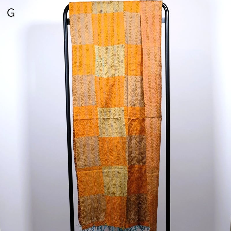 シルクカンタ ストール 約50×200cm インド刺し子布 9種類